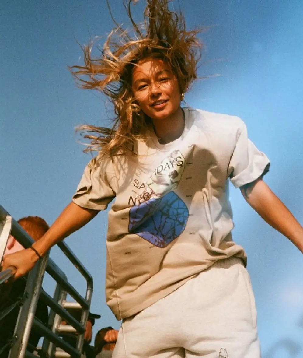 Festival lifestyle portrait in the summer sun